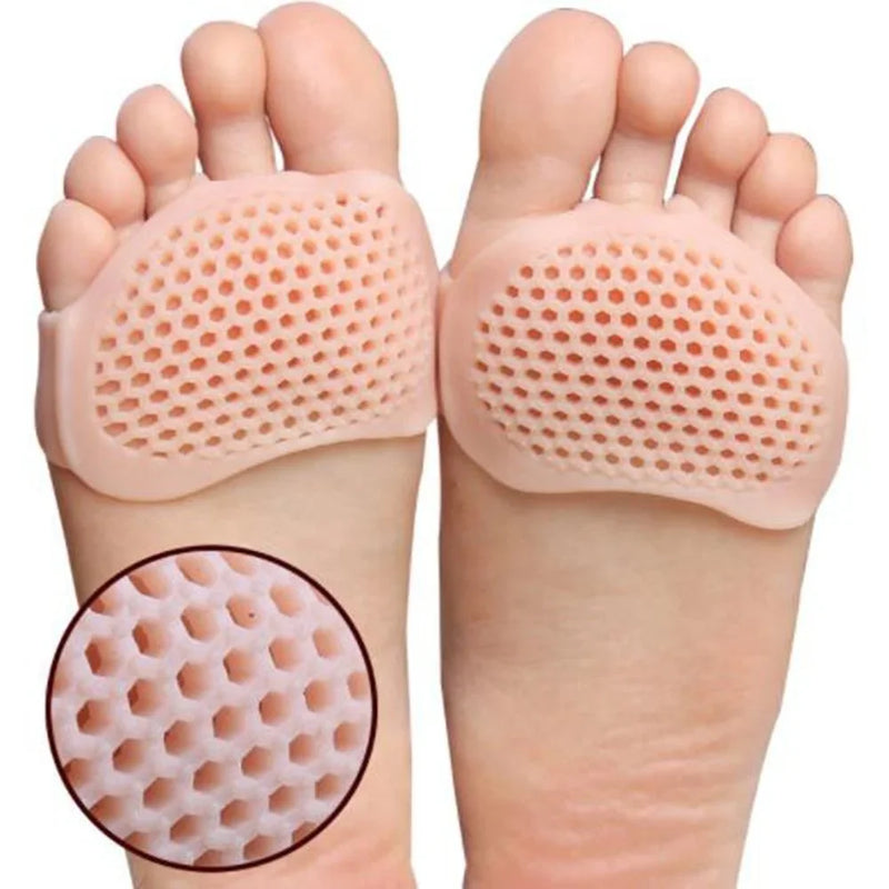Almofadas metatarsos de silicone, 2 peças, separador de dedos dos pés, alívio da dor, almofadas ortopédicas, massagem nos pés, palmilhas, meias do ante pé, ferramenta de cuidados com os pés