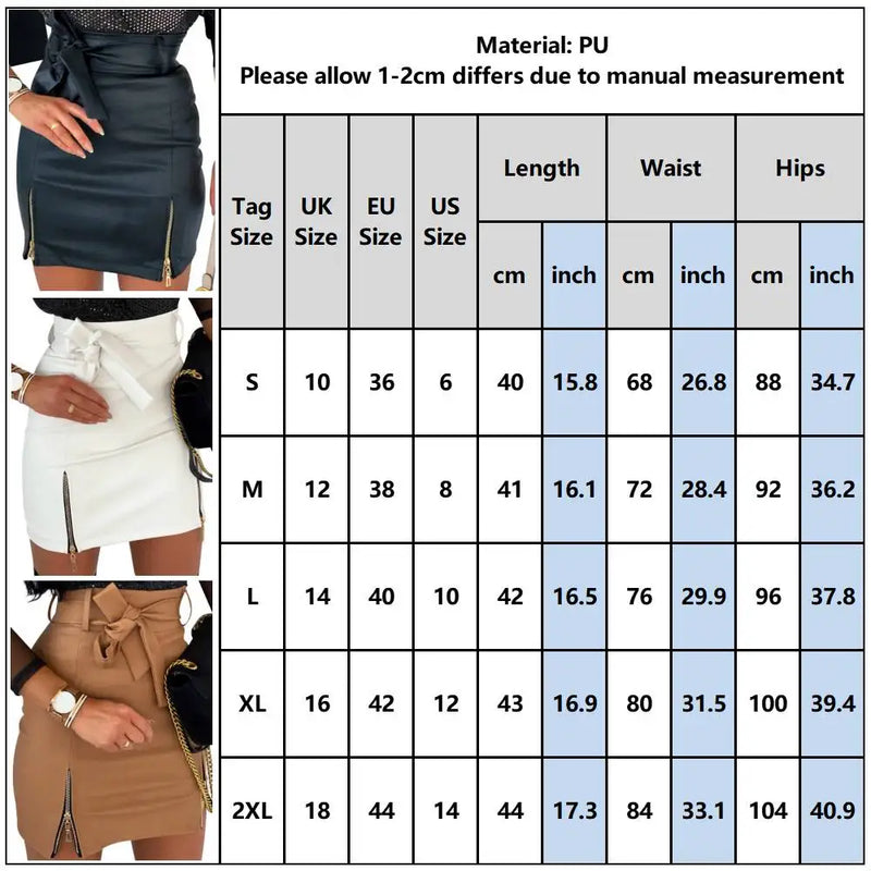 A-LINE cintura alta couro do plutônio saia feminina para 2024 verão elástico bodycon magro hip mini vestido coreano moda roupas femininas
